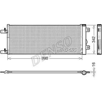 Condenseur, climatisation DENSO DCN99071 pour DAF CF FA 400 - 396cv