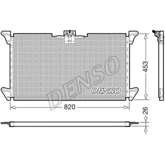 Condenseur, climatisation DENSO DCN99075 pour SCANIA 4 - series 114 C/330 - 322cv
