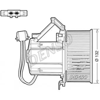 Pulseur d'air habitacle DENSO DEA02009 pour AUDI A4 2.0 TFSI flexible fuel quattro - 180cv