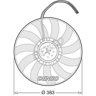 DENSO DER02007 - Ventilateur, refroidissement du moteur