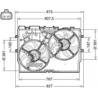 DENSO DER09311 - Ventilateur, refroidissement du moteur