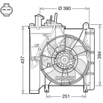 Ventilateur, refroidissement du moteur TYC 836-0019