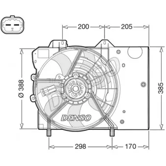Ventilateur, refroidissement du moteur DENSO OEM BSG 70-510-008