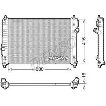 Radiateur, refroidissement du moteur DENSO DRM15015