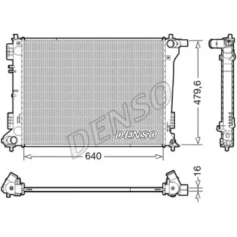 Radiateur, refroidissement du moteur DENSO DRM41019