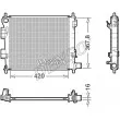Radiateur, refroidissement du moteur DENSO [DRM41025]