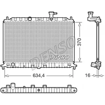 Radiateur, refroidissement du moteur DENSO DRM43009