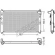 Radiateur, refroidissement du moteur DENSO [DRM45053]