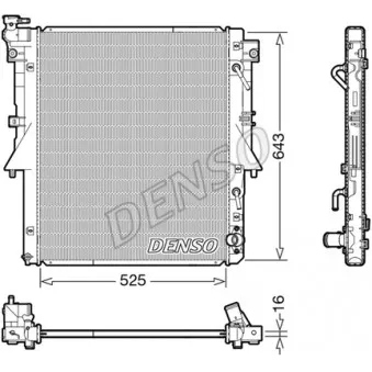 DENSO DRM45055 - Radiateur, refroidissement du moteur
