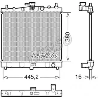 DENSO DRM46067 - Radiateur, refroidissement du moteur