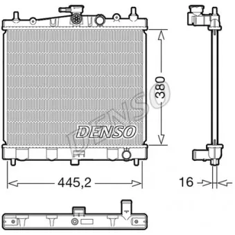 Radiateur, refroidissement du moteur DENSO OEM 21410BH40B