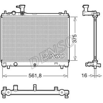 DENSO DRM47044 - Radiateur, refroidissement du moteur