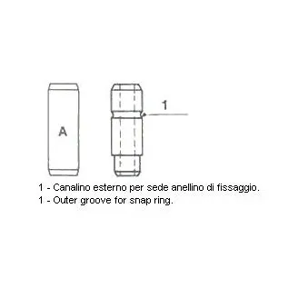 Guide de soupape METELLI [01-1321]