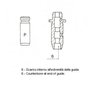 Guide de soupape METELLI [01-2581]