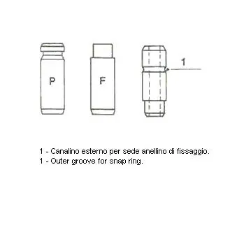 Guide de soupape METELLI [01-2595]