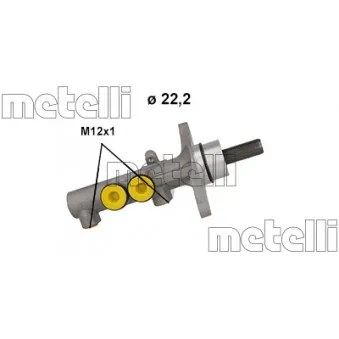 Maître-cylindre de frein METELLI 05-1186