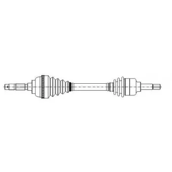 METELLI 17-0119 - Arbre de transmission avant gauche