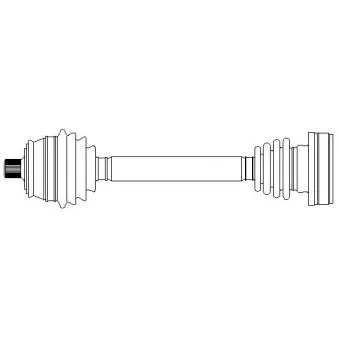 Arbre de transmission avant droit METELLI 17-0200