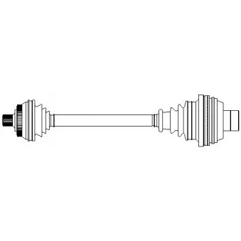 Arbre de transmission avant droit METELLI OEM 7M0407272E
