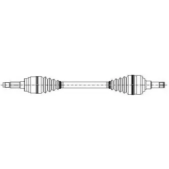 Arbre de transmission avant gauche METELLI OEM 374145