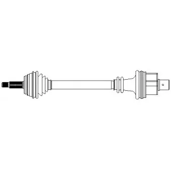 Arbre de transmission avant droit METELLI OEM 7701352141