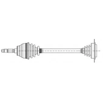 METELLI 17-0424 - Arbre de transmission avant gauche