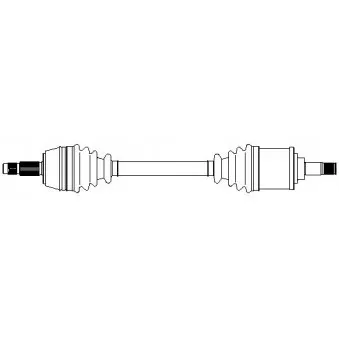 METELLI 17-0486 - Arbre de transmission avant gauche