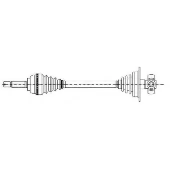 Arbre de transmission avant gauche METELLI OEM 7701352732