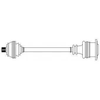 METELLI 17-0771 - Arbre de transmission avant gauche