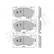 Jeu de 4 plaquettes de frein avant METELLI [22-1183-0]