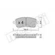 METELLI 22-1185-0 - Jeu de 4 plaquettes de frein avant