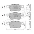 METELLI 22-1205-0 - Jeu de 4 plaquettes de frein avant