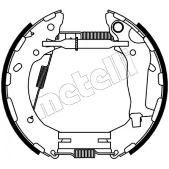 METELLI 51-0531 - Kit de freins arrière (prémontés)