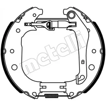 Kit de freins arrière (prémontés) METELLI 51-0534