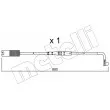 METELLI SU.207 - Contact d'avertissement, usure des plaquettes de frein