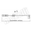 METELLI SU.209 - Contact d'avertissement, usure des plaquettes de frein