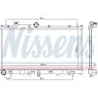NISSENS 606532 - Radiateur, refroidissement du moteur
