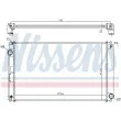 NISSENS 606610 - Radiateur, refroidissement du moteur