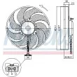 NISSENS 85545 - Ventilateur, refroidissement du moteur