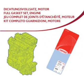 Pochette moteur complète CORTECO 83404012
