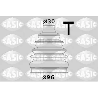 Soufflets de cardan avant SASIC 1906071 pour AUDI A5 2.0 TFSI - 252cv