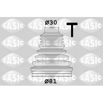 Soufflets de cardan avant SASIC OEM A1693600668