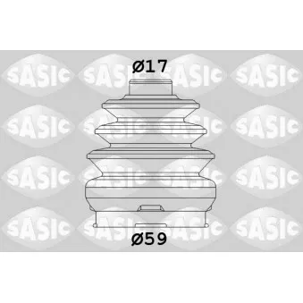 SASIC 1906089 - Soufflets de cardan avant