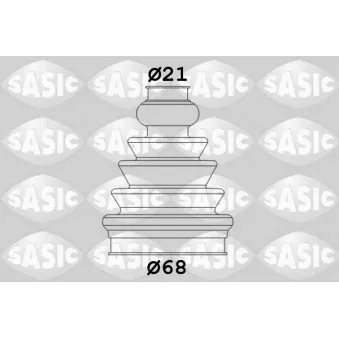 Soufflets de cardan avant SASIC OEM 46307841
