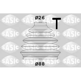 Soufflets de cardan avant SASIC OEM 90512357
