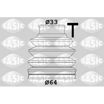 SASIC 1906140 - Soufflets de cardan arrière