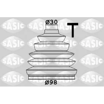 SASIC 1906145 - Soufflets de cardan arrière