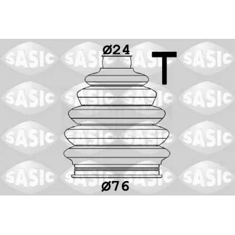 Soufflets de cardan avant SASIC OEM 1539193