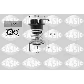 Thermostat, liquide de refroidissement SASIC OEM 35935