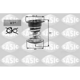 Thermostat, liquide de refroidissement SASIC OEM J1532038